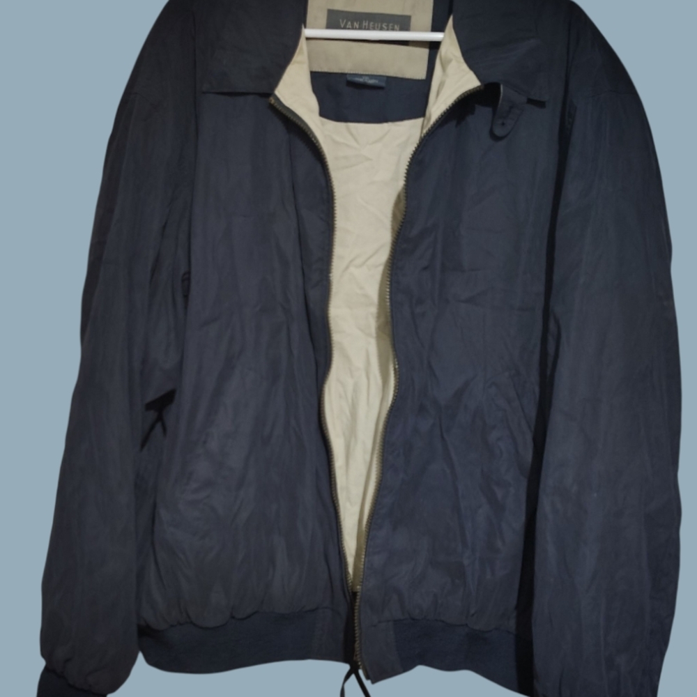 Van Heusen Men's Dark Blue Windbreaker